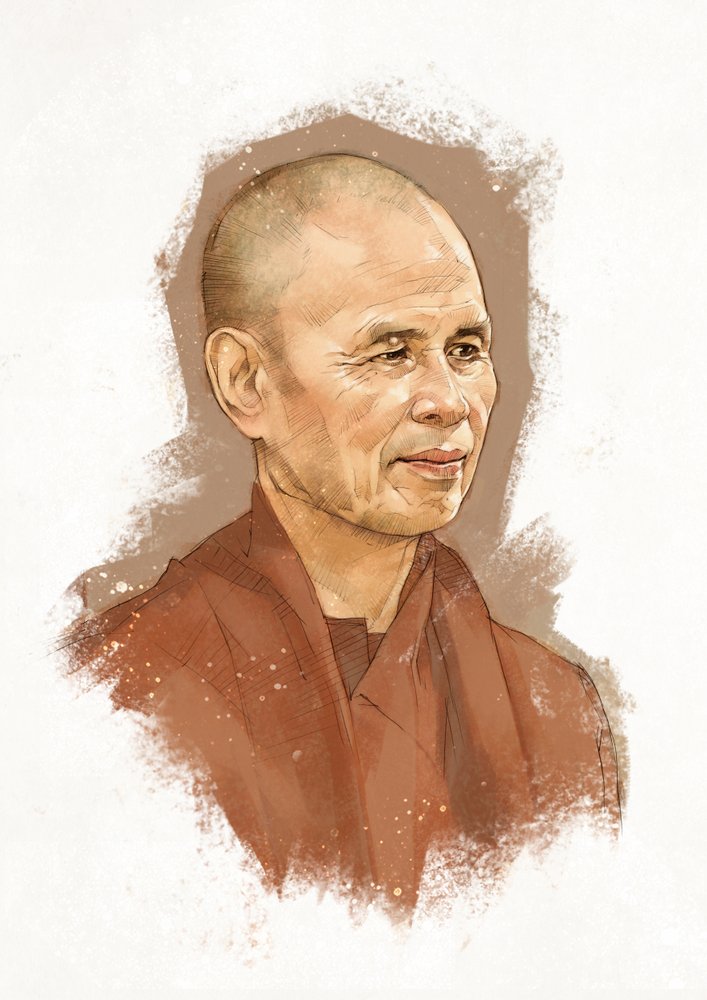 Thich Nhat Hanh Image Art
