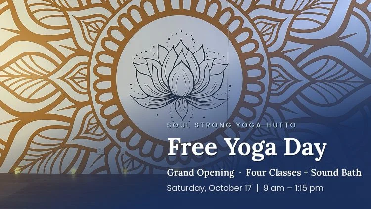hutto grand opening free yoga day